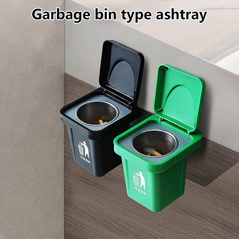 Cenicero de Pared con Forma de Mini Papelera
