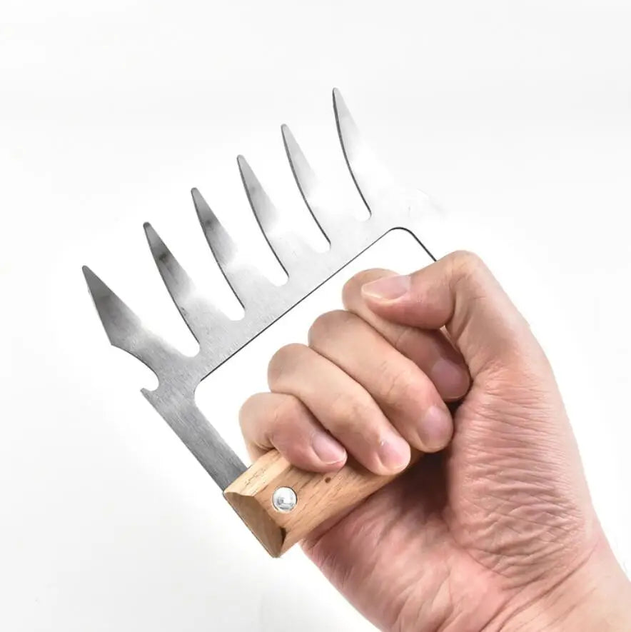 1 pieza Tenedor de Barbacoa Garras de Oso Para Desmenuzar Carne de Cerdo Manual Abrazadera de Carne Tenedor para Asar Herramienta de Cocina Accesorios de BBQ Envío Gratis