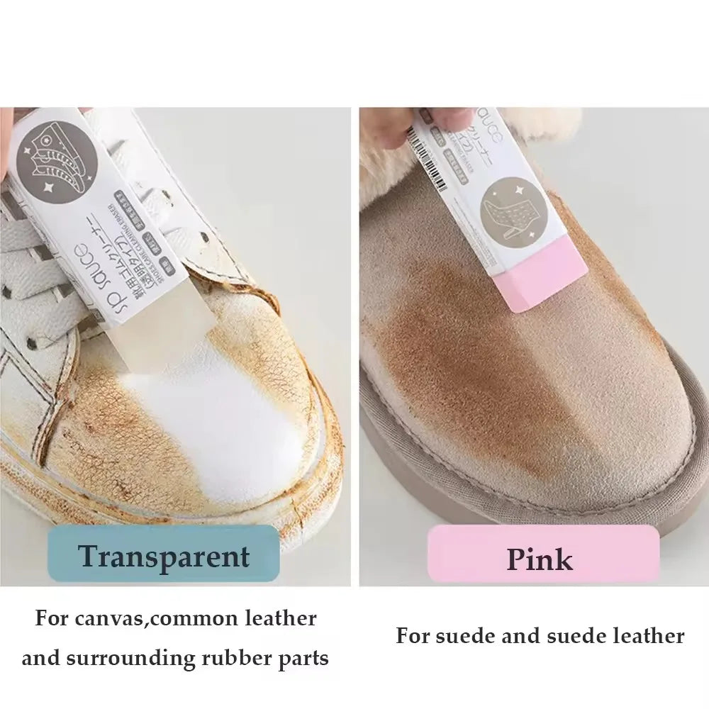 Borrador de Goma para Limpieza de Zapatos, Cuidado de Zapatillas, Limpiador de Cuero, Limpieza para Zapatos de Cuero y Gamuza, Botas, Nuevo Borrador y Cepillo para Zapatos