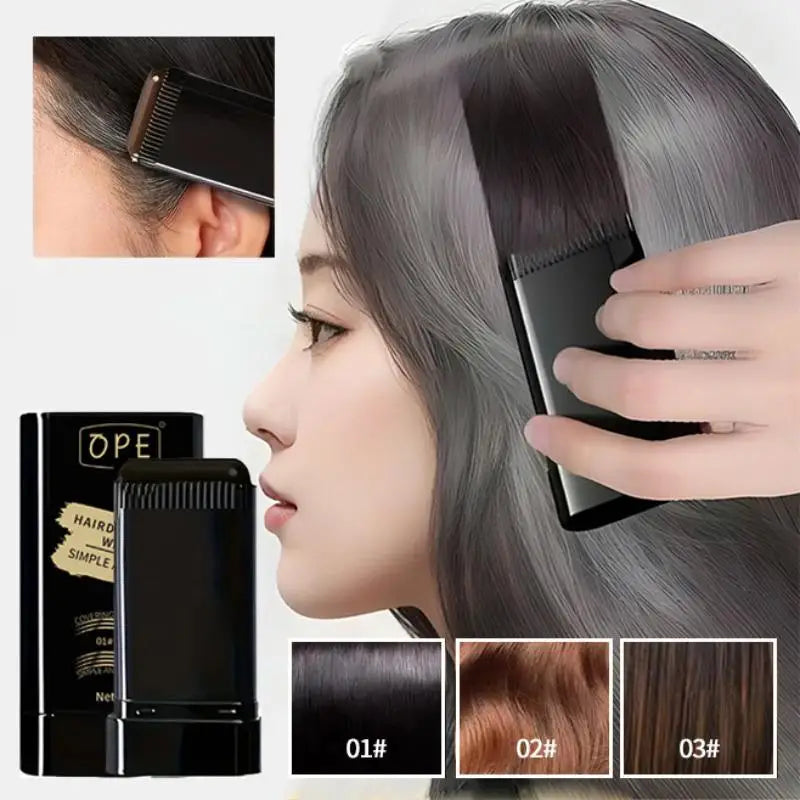 Waterproof Gray Hair Concealer Stick Natural Black Quick Touch Up for Men Women 20g