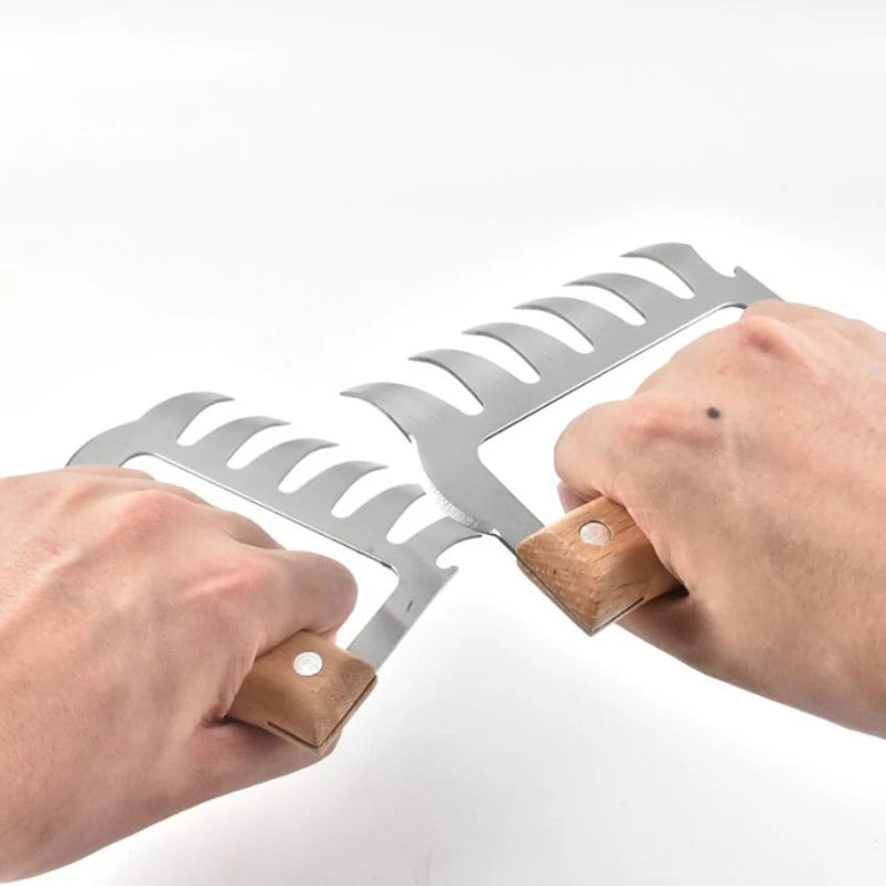 1 pieza Tenedor de Barbacoa Garras de Oso Para Desmenuzar Carne de Cerdo Manual Abrazadera de Carne Tenedor para Asar Herramienta de Cocina Accesorios de BBQ Envío Gratis
