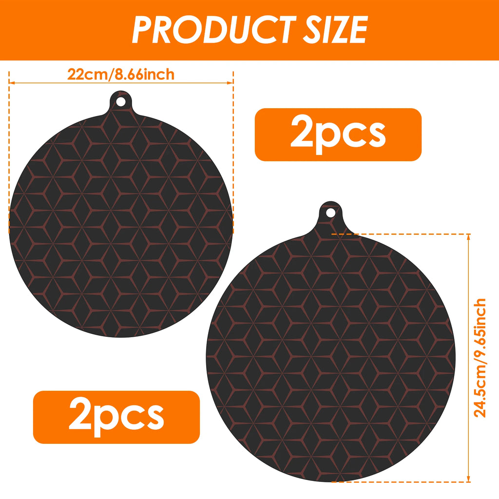 4 piezas de almohadilla de aislamiento para cocina de inducción, protector de encimera, salvamanteles, silicona antideslizante, almohadilla de aislamiento térmico, protector de mostrador