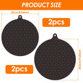 4 piezas de almohadilla de aislamiento para cocina de inducción, protector de encimera, salvamanteles, silicona antideslizante, almohadilla de aislamiento térmico, protector de mostrador