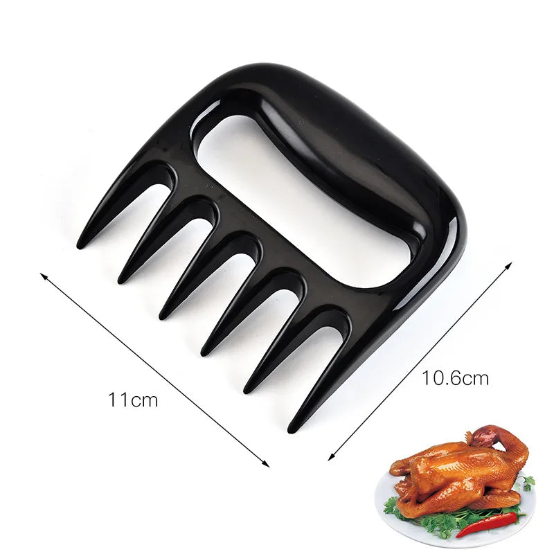 1 pieza Tenedor de Barbacoa Garras de Oso Para Desmenuzar Carne de Cerdo Manual Abrazadera de Carne Tenedor para Asar Herramienta de Cocina Accesorios de BBQ Envío Gratis