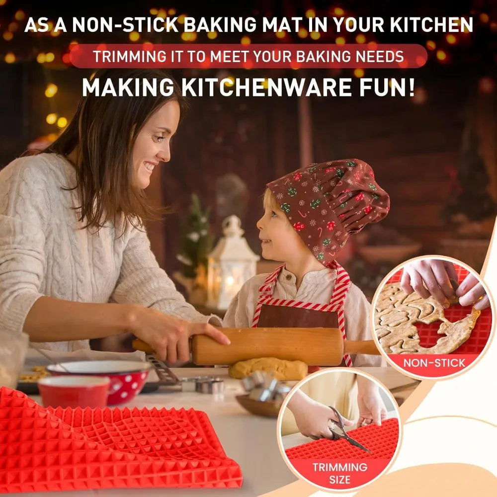 Tapete de Silicona para Horno con Relieve Piramidal o corrugado