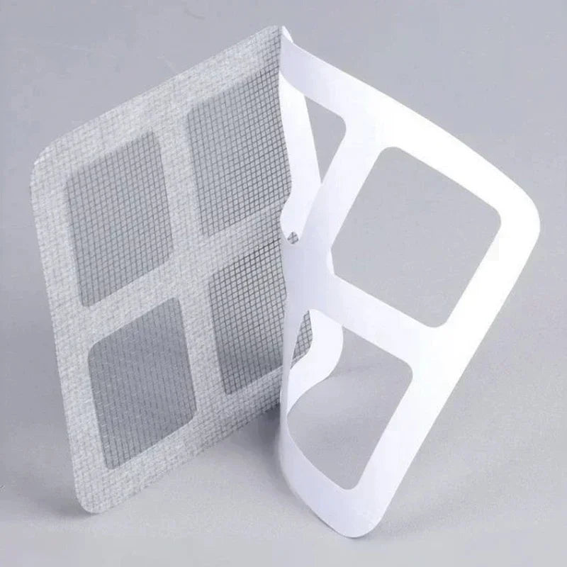 Filtro de Drenaje Antibloqueo Recolector de Cabello Desechable con Malla para Ducha/Fregadero, Adhesivo Cubierta de Drenaje de Piso, Colador para Baño y Cocina
