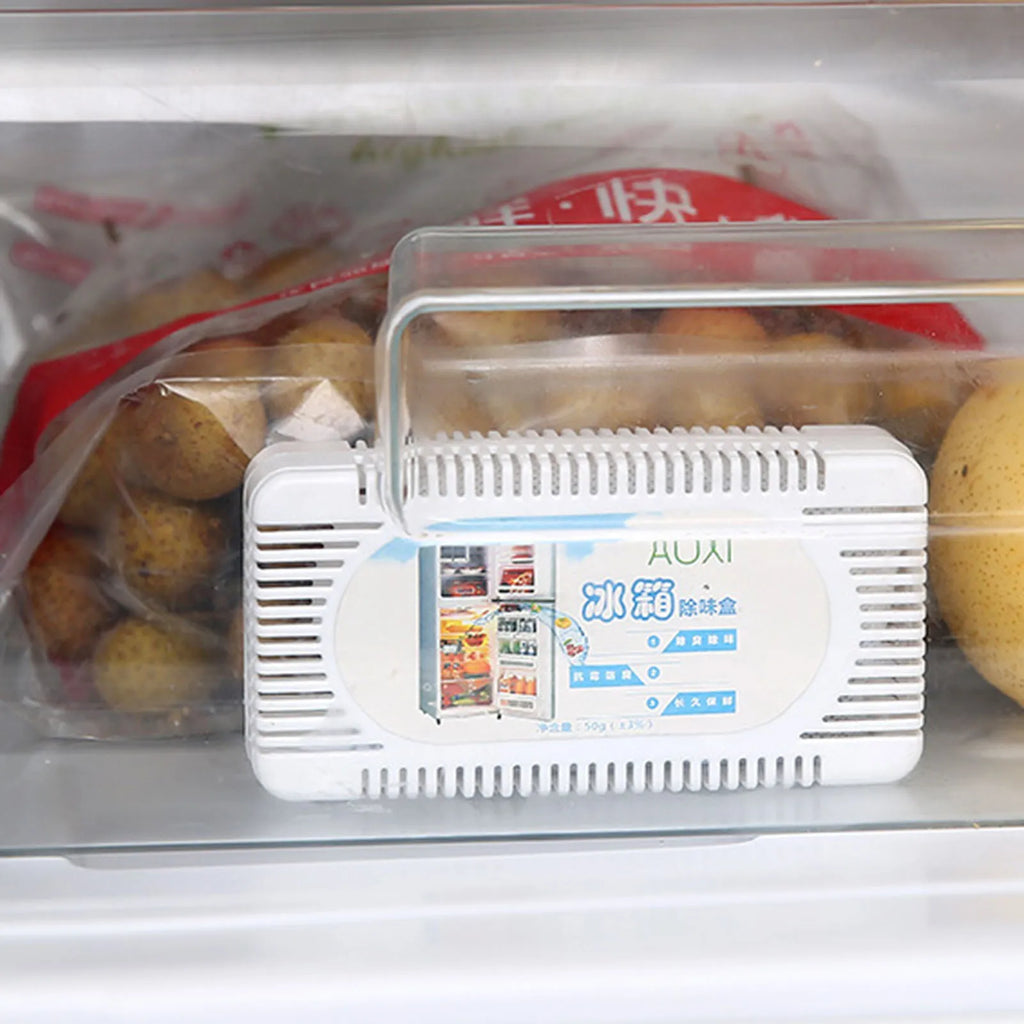 Desodorante para refrigerador Caja de carbón activado para olores para la cocina del hogar Fresco para el refrigerador Purificador de aire duradero Seguro y no tóxico