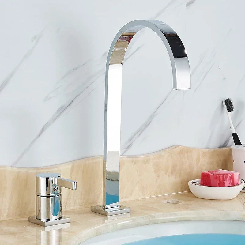 Canilla Dorada para Baño Monocomando