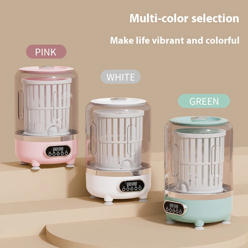 Mini lavadora portátil automática herramienta de limpieza de ropa para dormitorios, viajes, campamentos, hoteles y apartamentos