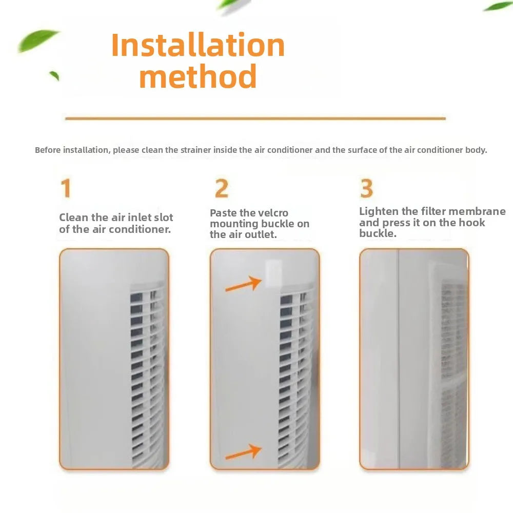 5 PCS/Paquete Filtro de Aire Acondicionado Universal Desechable Almohadilla Rectangular Antipolvo Filtro de Entrada de Aire Acondicionado Sin Limpieza