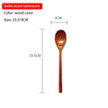 Cuchara de Madera de 1 Pieza Cuchara de Cocina de Bambú Estilo Coreano 9 Pulgadas Utensilios de Mesa de Madera Natural para Sopa Cuchara para Cocinar Miel Café Cuchara para Mezclar