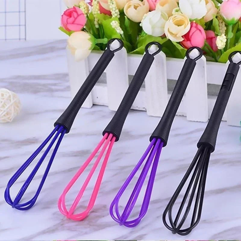 1/5 Pc Batidor de Huevos Manual Portátil para Cocina, Repostería, Mezcla de Plástico, Herramienta para Batir Crema, Salón de Belleza, Mezcla de Tinte para el Cabello, Productos al por Mayor