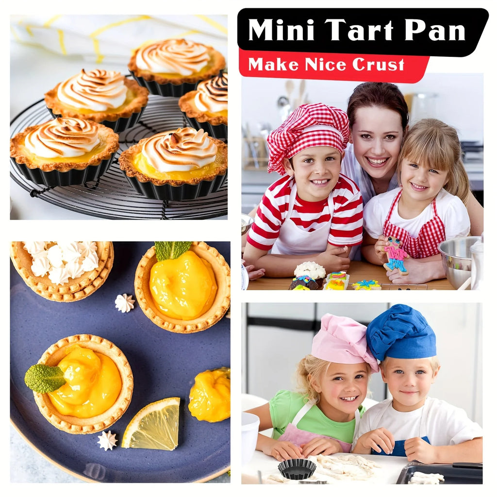 Mini Moldes para Tartas con Fondo Desmontable
