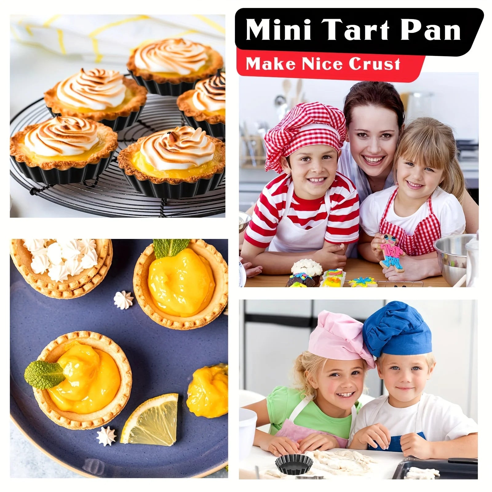 Mini Moldes para Tartas con Fondo Desmontable