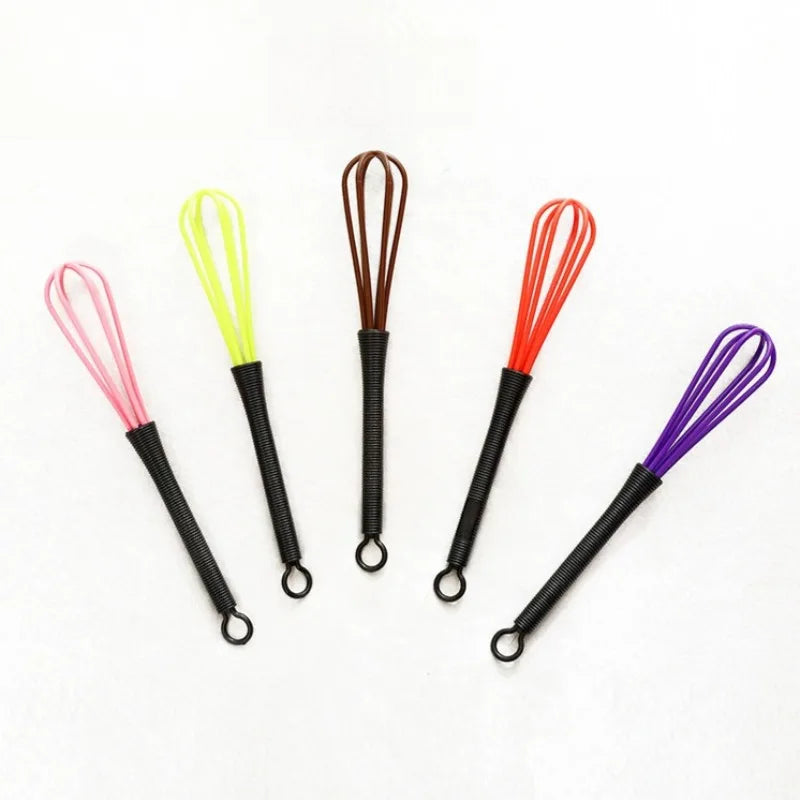 1/5 Pc Batidor de Huevos Manual Portátil para Cocina, Repostería, Mezcla de Plástico, Herramienta para Batir Crema, Salón de Belleza, Mezcla de Tinte para el Cabello, Productos al por Mayor