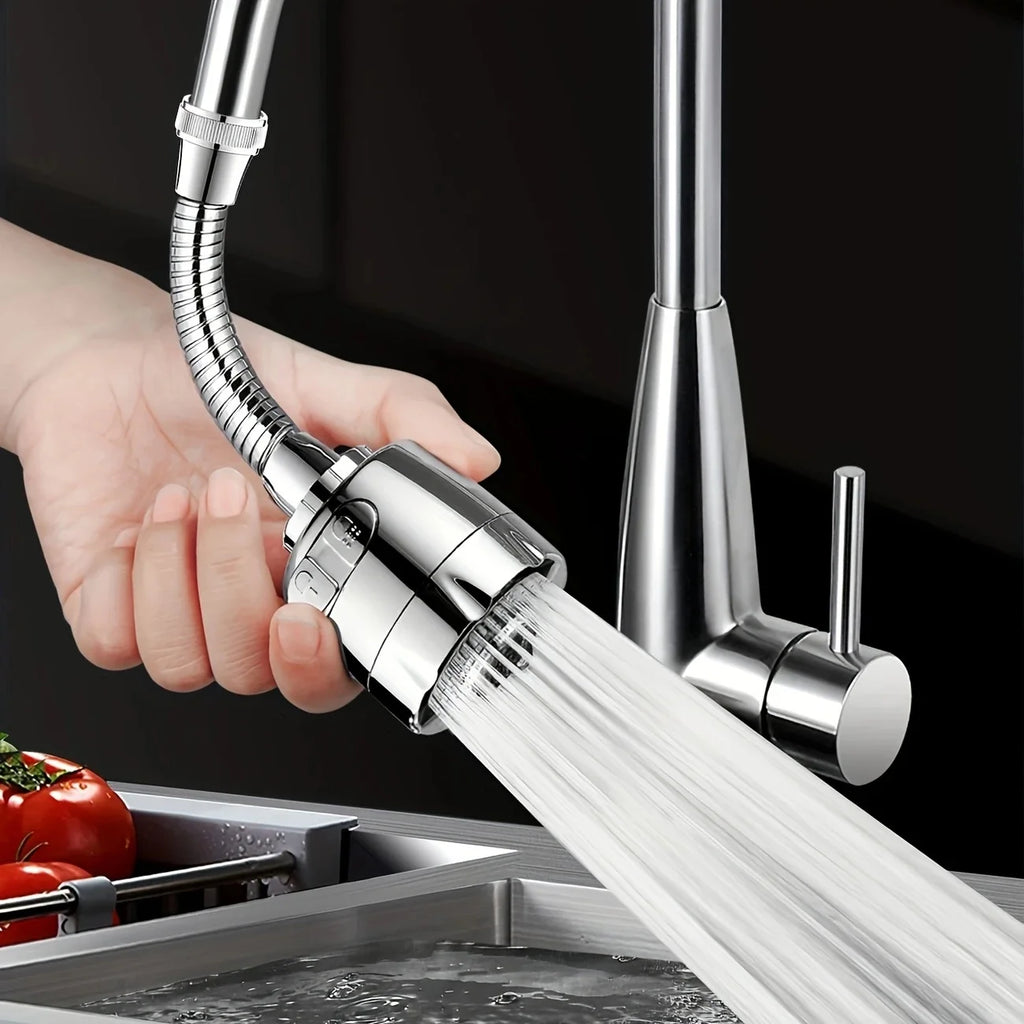 Dual-Speed Faucet Aerator with 360° Rotating Anti-Splash Spray Head