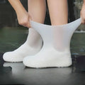 1 Par de Botas de Lluvia de Goma, Sobres de Zapatos para Uso al Aire Libre, Cubrezapatos Impermeables de Silicona, Cubrezapatos para Días Lluviosos, Reutilizables Antideslizantes