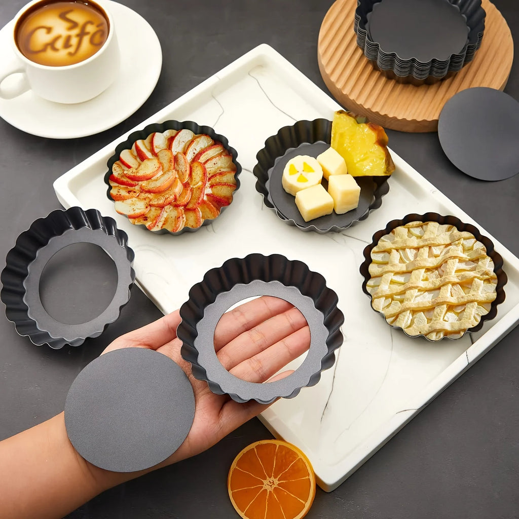 Mini Moldes para Tartas con Fondo Desmontable