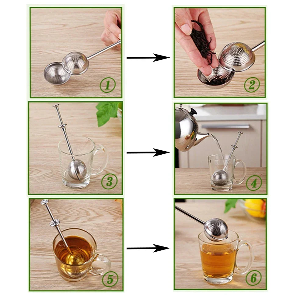 Colador, Infusor de Té de Acero Inoxidable, Herramientas Para Bolsas de Especias, Bola, Infusora, Filtro de Té, Fabricante de Infusión, Artículos, Servicios Utensilios de Té, Colador de Té