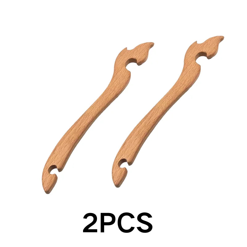 Extractor de Rejilla de Horno de Madera Antideslizante Mango de Madera Resistente al Calor Suave Para Hornear Asar Cocinar Accesorio de Horno 1/2/5 unidades