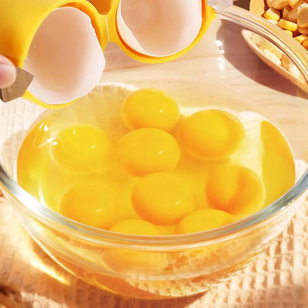 1/2 piezas Abridor de cáscaras de huevo de mano Multifuncional Cortador y separador de huevos crudos Gadget esencial de cocina para cocinar
