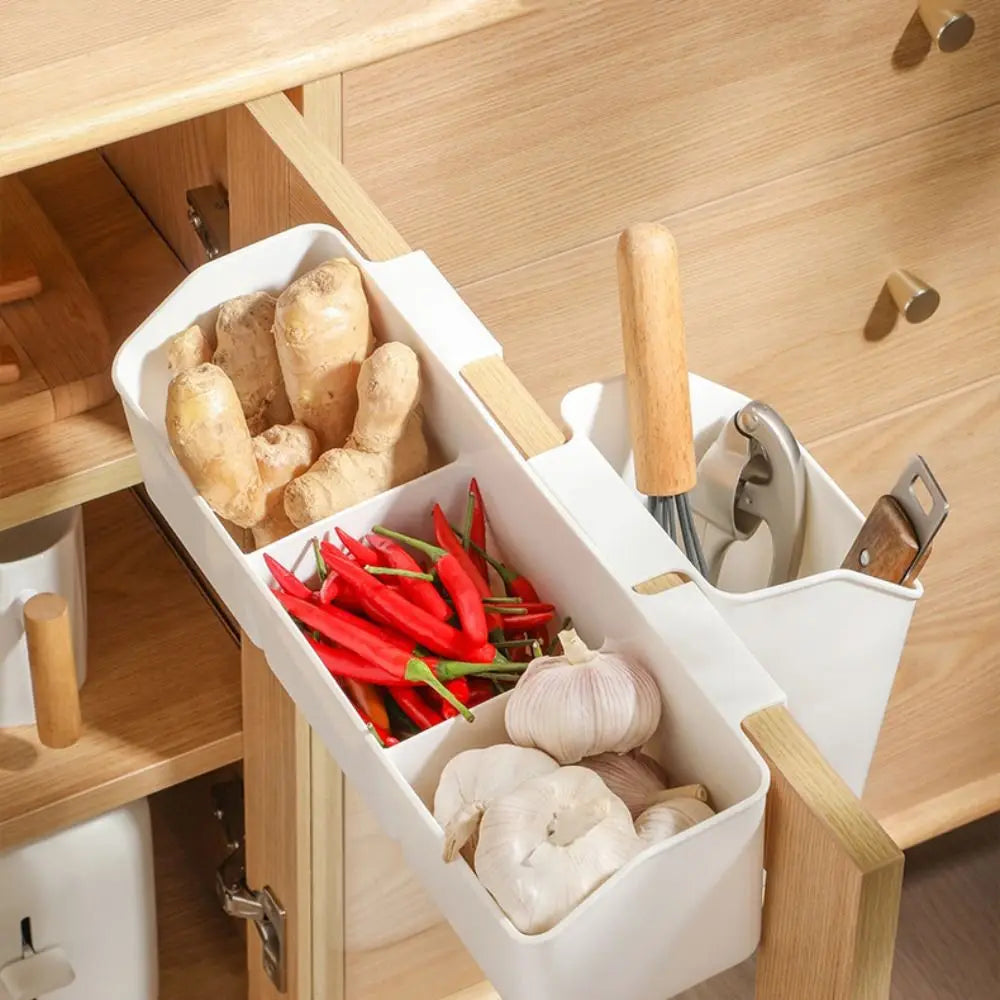 Nuevo cajón con compartimentos, gabinete con puertas, cesta colgante, montada en la pared, caja de almacenamiento para puerta de gabinete de cocina, estante, cesta de almacenamiento de herramientas