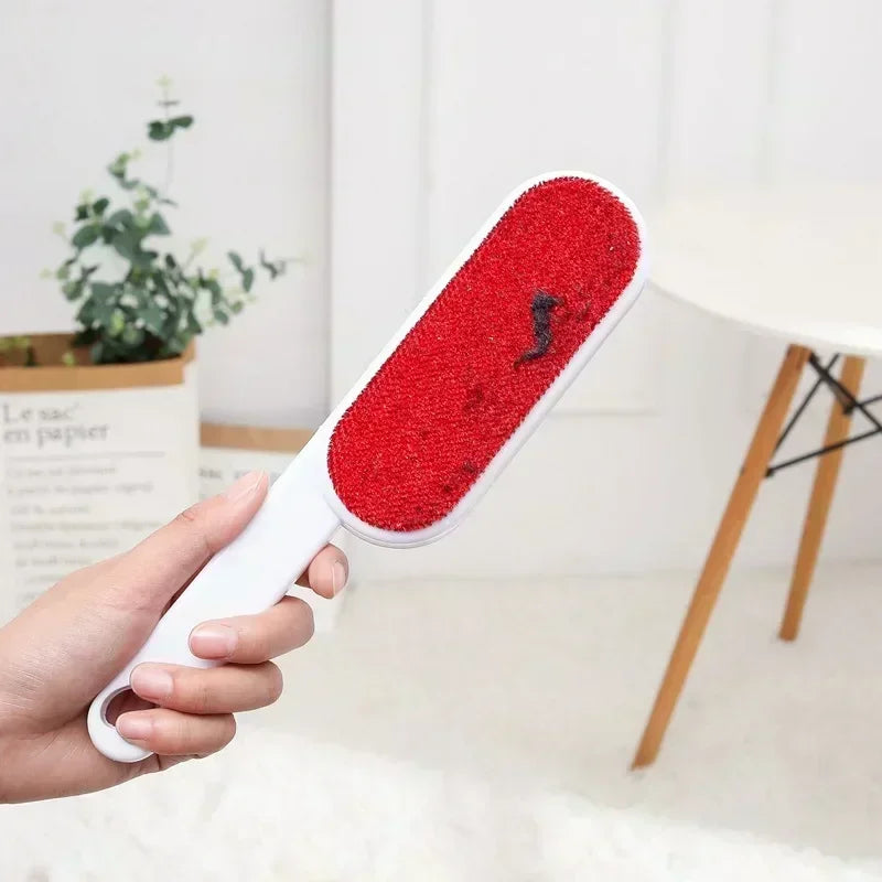 Cepillo Removedor de Pelusa para Ropa con Abrigo de Doble Cara Reutilizable Antiestático para Suéter Polvo Cabello Gatos Perros Herramienta de Limpieza del Hogar