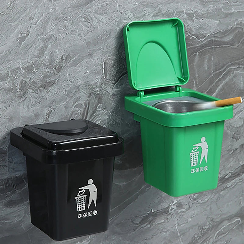 Cenicero de Pared con Forma de Mini Papelera