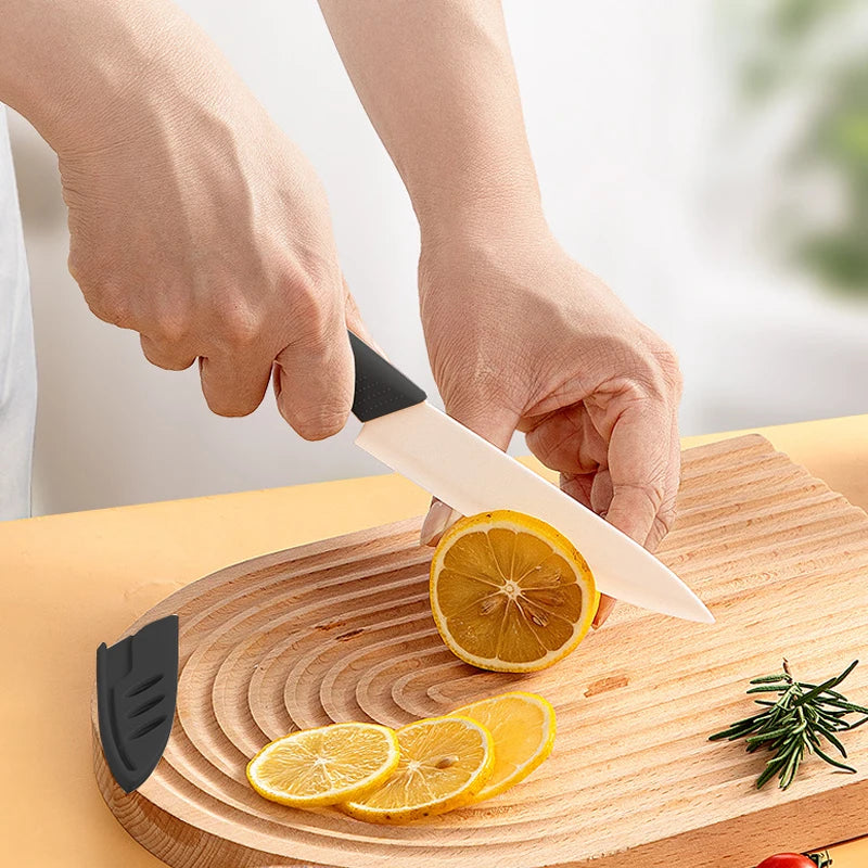 Juego de cuchillos de ceramica con funda