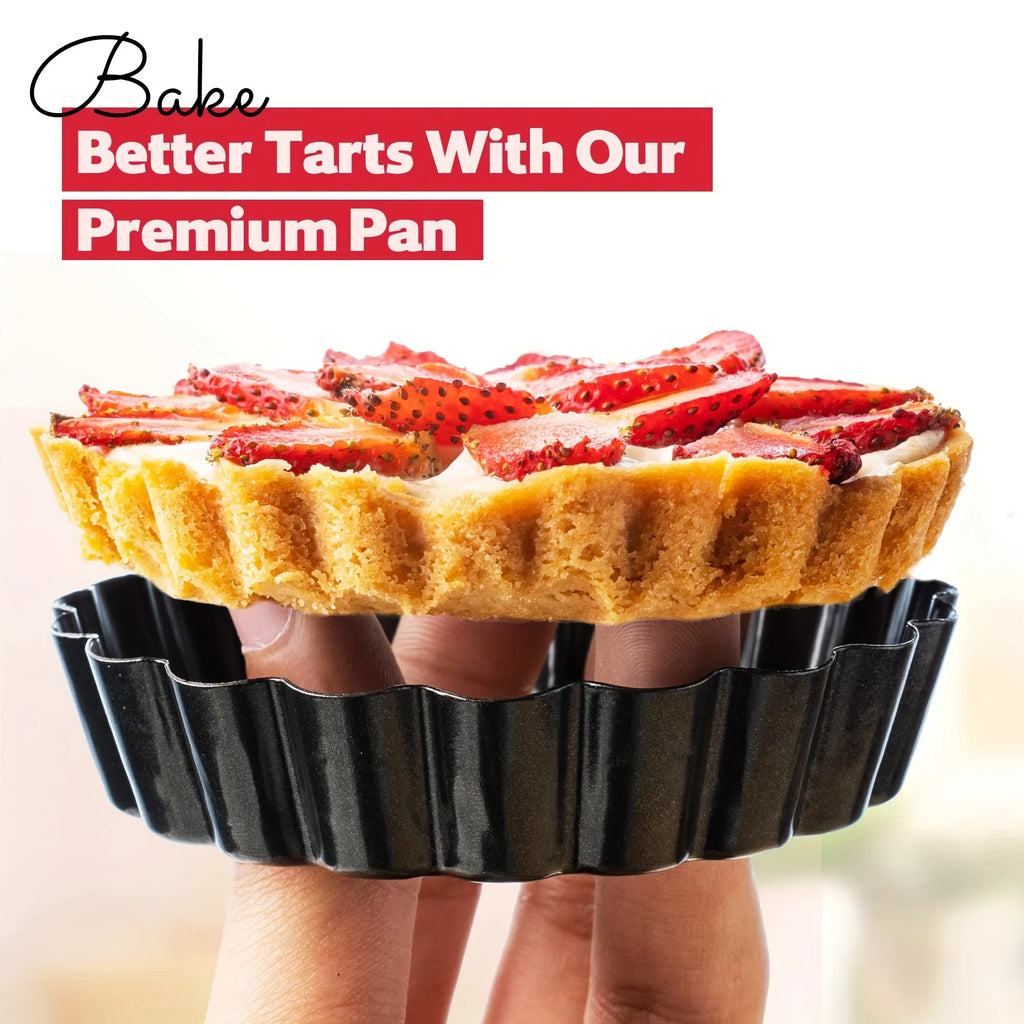 Mini Moldes para Tartas con Fondo Desmontable