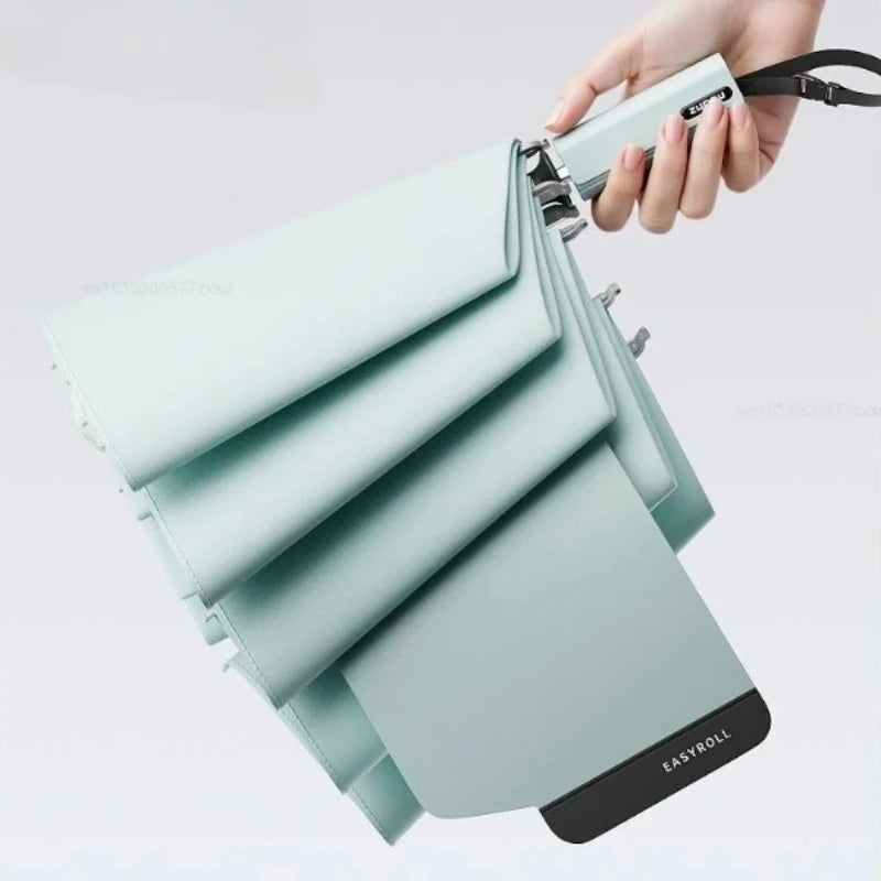 Paraguas ZUODU totalmente automático de plegado inverso, paraguas duradero resistente al viento, impermeable, resistente a los rayos UV, protección solar