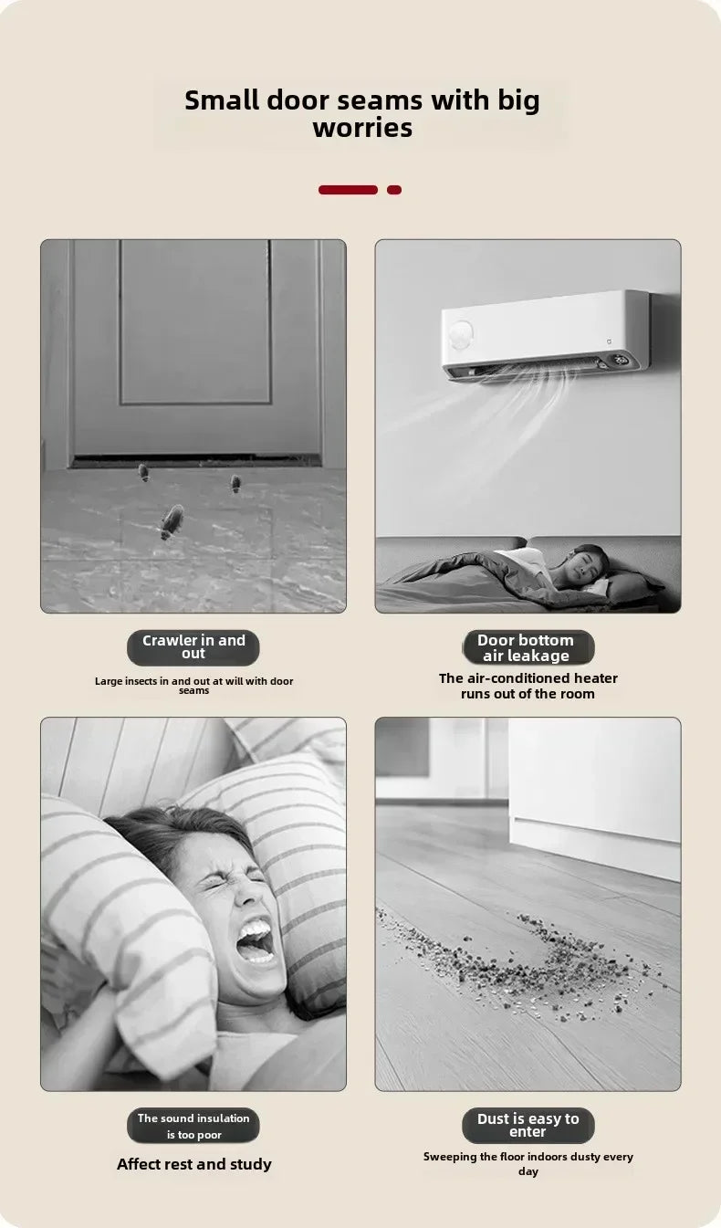 Zócalo Sello Inferior para Puertas Anti-insectos y Polvo