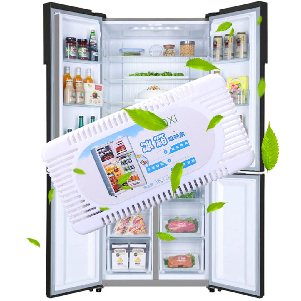 Desodorante para refrigerador Caja de carbón activado para olores para la cocina del hogar Fresco para el refrigerador Purificador de aire duradero Seguro y no tóxico