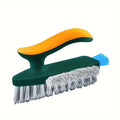 Cepillo 4 en 1 con escobilla para limpieza de ranuras y huecos, raspador de vidrio, cepillo para cocina, baño, suelo y neumáticos, cepillo de limpieza para el hogar