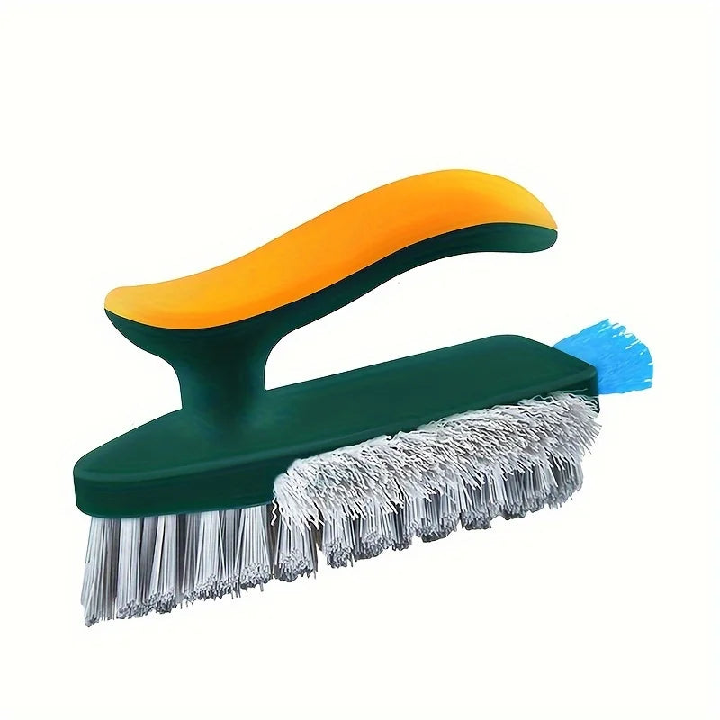 Cepillo 4 en 1 con escobilla para limpieza de ranuras y huecos, raspador de vidrio, cepillo para cocina, baño, suelo y neumáticos, cepillo de limpieza para el hogar
