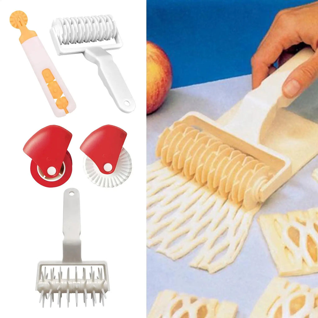 Cortador de pizza pequeño Rodillo de corte de pasteles de precisión Gadget de cocina multifuncional Rodillo cortador de masa con mango Adecuado para tarta