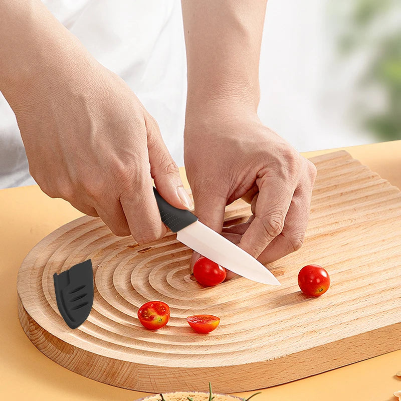 Juego de cuchillos de ceramica con funda