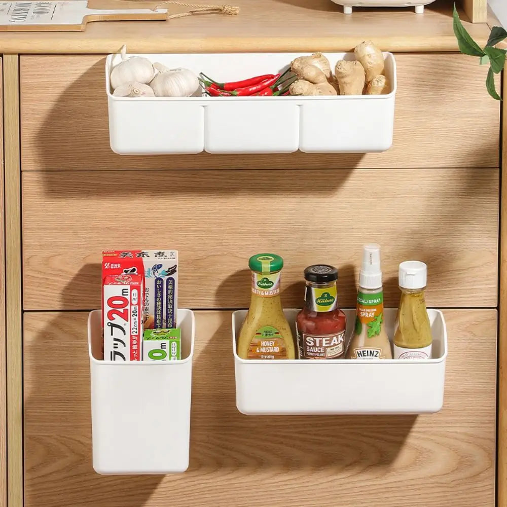 Nuevo cajón con compartimentos, gabinete con puertas, cesta colgante, montada en la pared, caja de almacenamiento para puerta de gabinete de cocina, estante, cesta de almacenamiento de herramientas