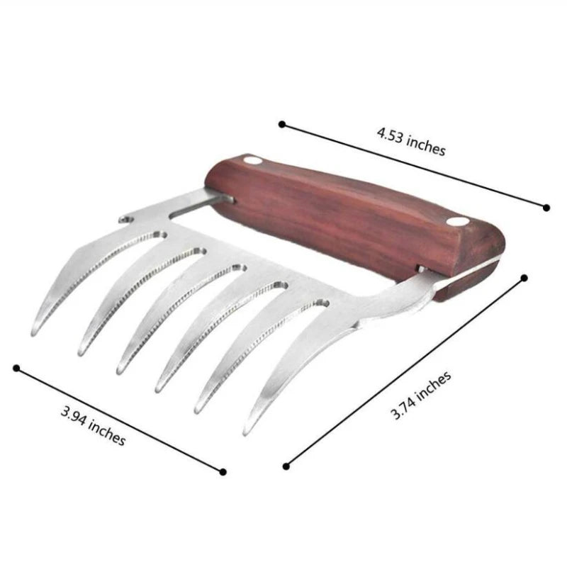 1 pieza Tenedor de Barbacoa Garras de Oso Para Desmenuzar Carne de Cerdo Manual Abrazadera de Carne Tenedor para Asar Herramienta de Cocina Accesorios de BBQ Envío Gratis