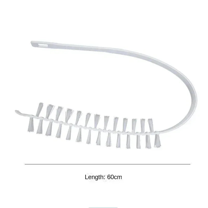 Cepillo de limpieza flexible largo multipropósito, plumero, fregador para lavar máquinas, secadoras, removedor de pelusa, cepillos para limpiar radiadores