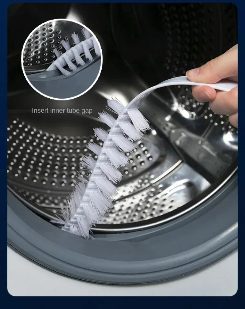 Cepillo de limpieza flexible largo multipropósito, plumero, fregador para lavar máquinas, secadoras, removedor de pelusa, cepillos para limpiar radiadores
