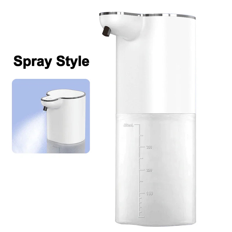Dispensadores de Jabón Automáticos 400ml 4 Marchas Ajustables Máquina Inteligente de Lavado de Manos para Baño USB Recargable Desinfectante de Manos Sin Contacto
