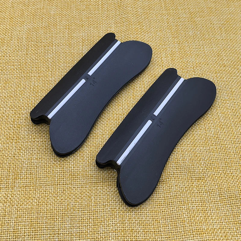 1-2PCS 2025 Nueva Guía de Ángulo 14/12/18/30° Herramienta de Afilado de Ángulo Fijo para Piedra de Afilado de Diamante Ágata Afilador Rápido para Exterior