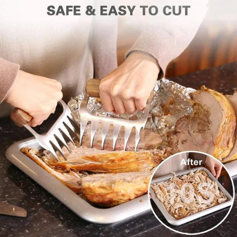 1 pieza Tenedor de Barbacoa Garras de Oso Para Desmenuzar Carne de Cerdo Manual Abrazadera de Carne Tenedor para Asar Herramienta de Cocina Accesorios de BBQ Envío Gratis