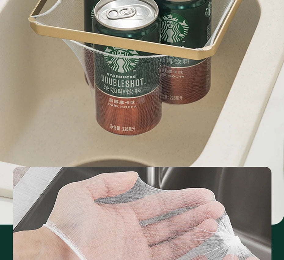 Estante de Filtro para Fregadero de Cocina, Colador Plegable para Fregadero, Bolsa de Malla, Soporte, Red de Almacenamiento de Basura, Estante, Bolsa de Malla Desechable para Basura