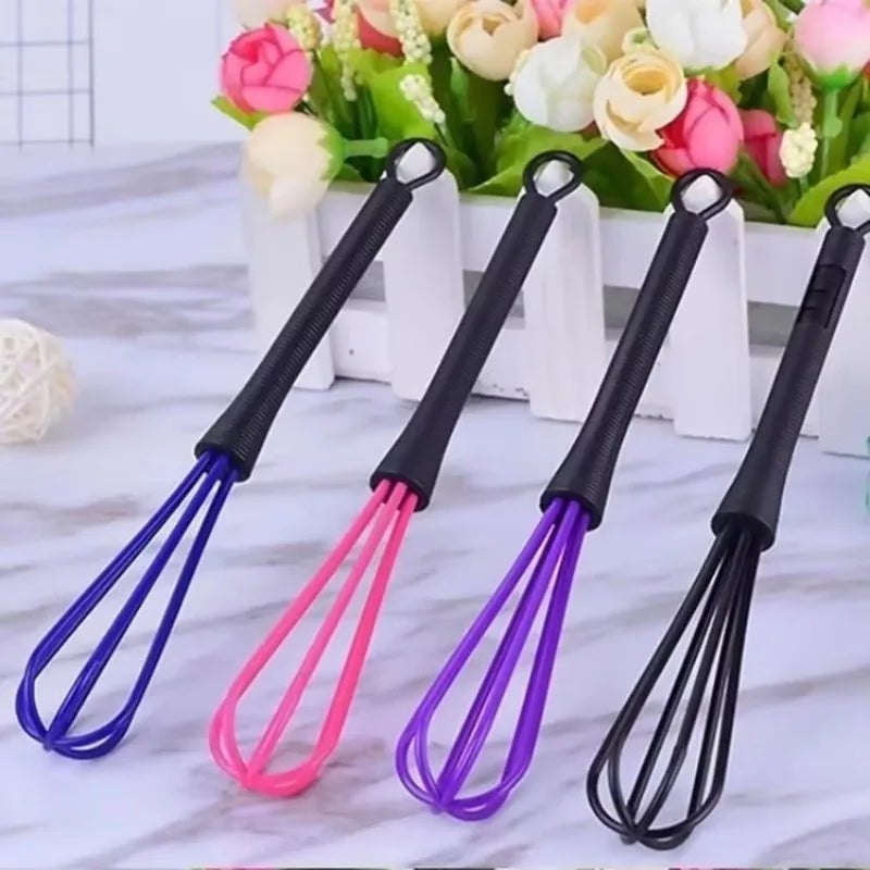 1/5 Pc Batidor de Huevos Manual Portátil para Cocina, Repostería, Mezcla de Plástico, Herramienta para Batir Crema, Salón de Belleza, Mezcla de Tinte para el Cabello, Productos al por Mayor