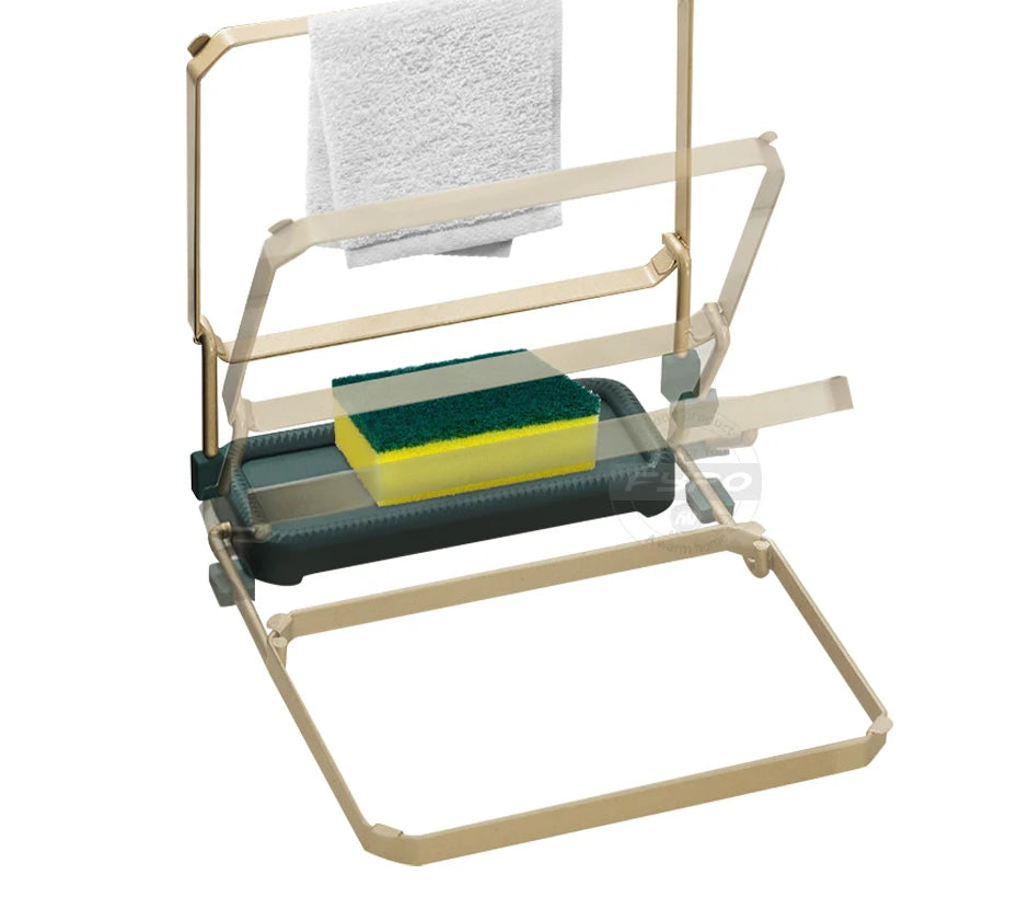 Estante de Filtro para Fregadero de Cocina, Colador Plegable para Fregadero, Bolsa de Malla, Soporte, Red de Almacenamiento de Basura, Estante, Bolsa de Malla Desechable para Basura
