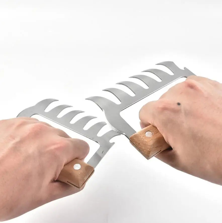 1 pieza Tenedor de Barbacoa Garras de Oso Para Desmenuzar Carne de Cerdo Manual Abrazadera de Carne Tenedor para Asar Herramienta de Cocina Accesorios de BBQ Envío Gratis