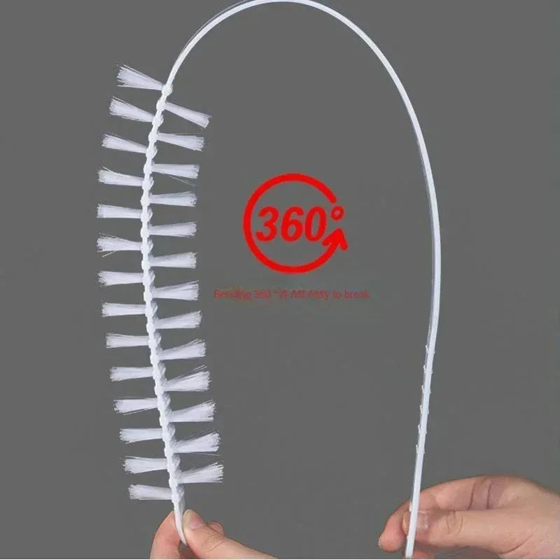 Cepillo de limpieza flexible largo multipropósito, plumero, fregador para lavar máquinas, secadoras, removedor de pelusa, cepillos para limpiar radiadores