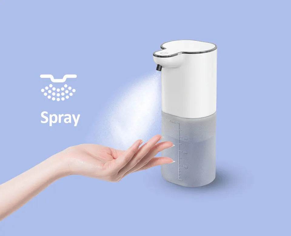Dispensadores de Jabón Automáticos 400ml 4 Marchas Ajustables Máquina Inteligente de Lavado de Manos para Baño USB Recargable Desinfectante de Manos Sin Contacto